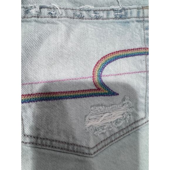 American Eagle Distressed Mom Shorts/Pride - Picture 3 of 5